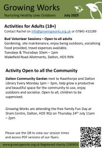 Growing works July overview