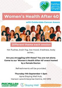 Women's health after 40 Event Apna Hub 11 September