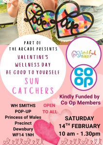 Sun catchers Valentine's Day be Good to Yourself event