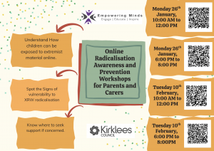 Parent and Carer Poster for workshops