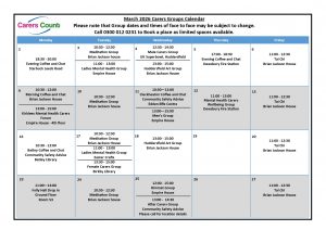Carers Count Calendar