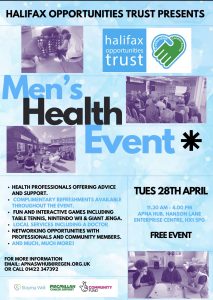 Mens Health poster April 2926 Apna Centre